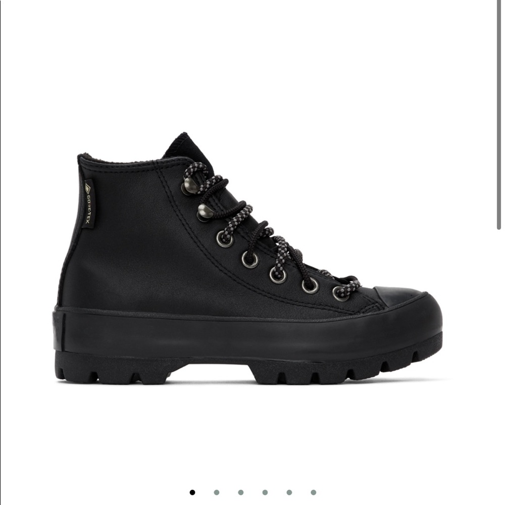 Converse Gore Tex black leather sneaker boots